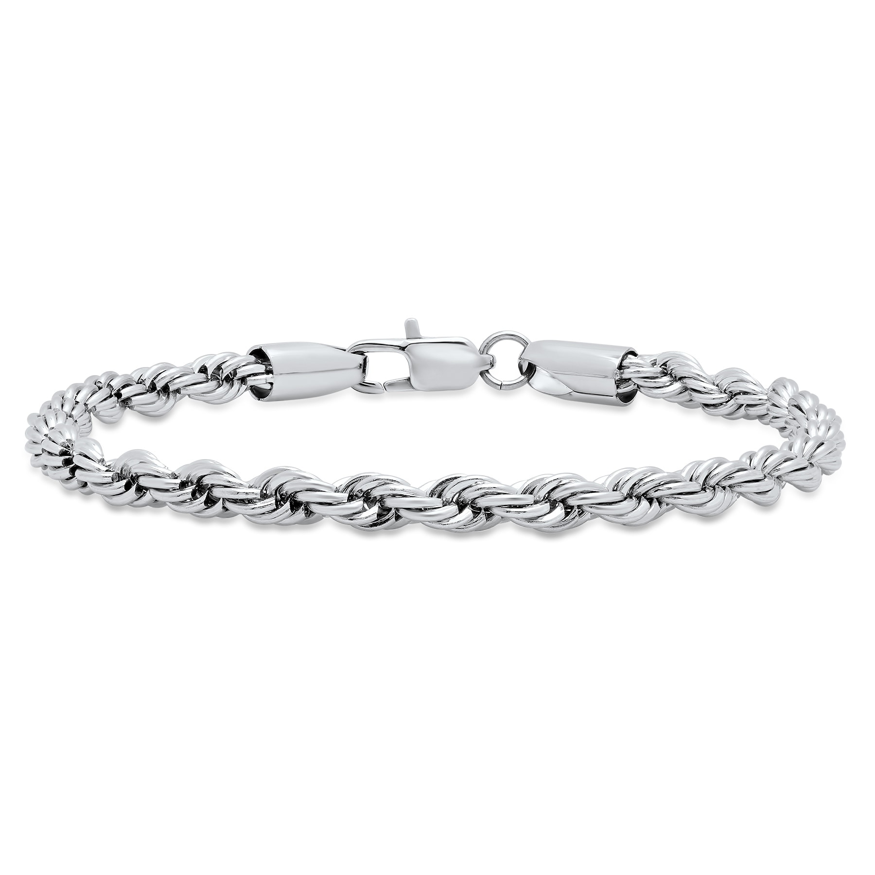 silver rope bracelet