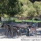 preview thumbnail 2 of 5, Harland Outdoor 7-piece Rectangular Wicker Aluminum Dining Set with Cushions by Christopher Knight Home