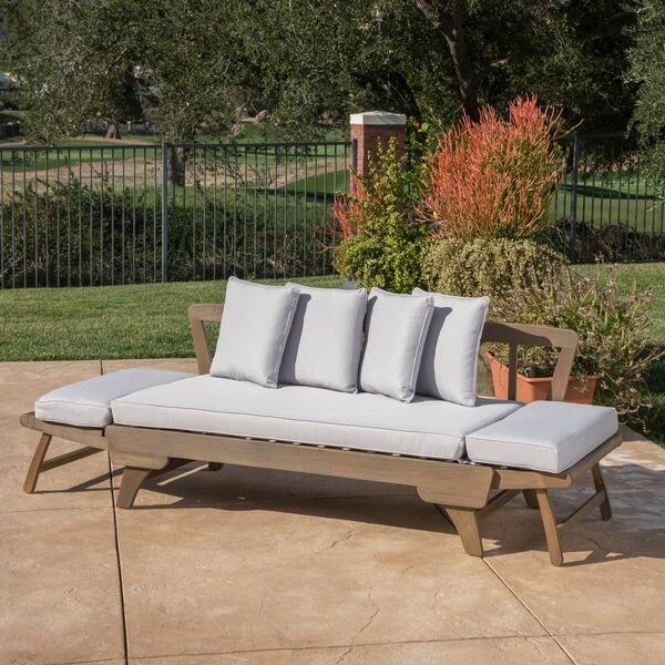 Shop Ottavio Outdoor Wood Daybed With Cushions By Christopher