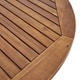 preview thumbnail 18 of 19, Ryan Outdoor 5-piece Round Wicker Wood Dining Set with Cushions by Christopher Knight Home