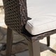 preview thumbnail 4 of 19, Ryan Outdoor 5-piece Round Wicker Wood Dining Set with Cushions by Christopher Knight Home