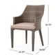 preview thumbnail 20 of 19, Ryan Outdoor 5-piece Round Wicker Wood Dining Set with Cushions by Christopher Knight Home