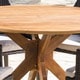 preview thumbnail 3 of 19, Ryan Outdoor 5-piece Round Wicker Wood Dining Set with Cushions by Christopher Knight Home