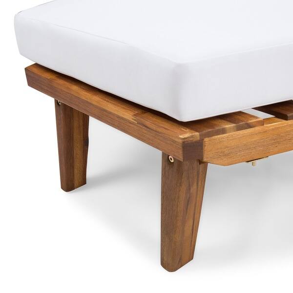 Shop Hillcrest Outdoor 4 Piece V Shaped Wood Sectional Sofa Set