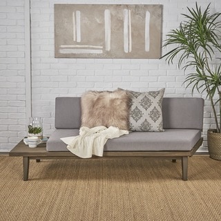 Eulah Minimalist Wood Fabric Left Sided Sofa by Christopher Knight Home