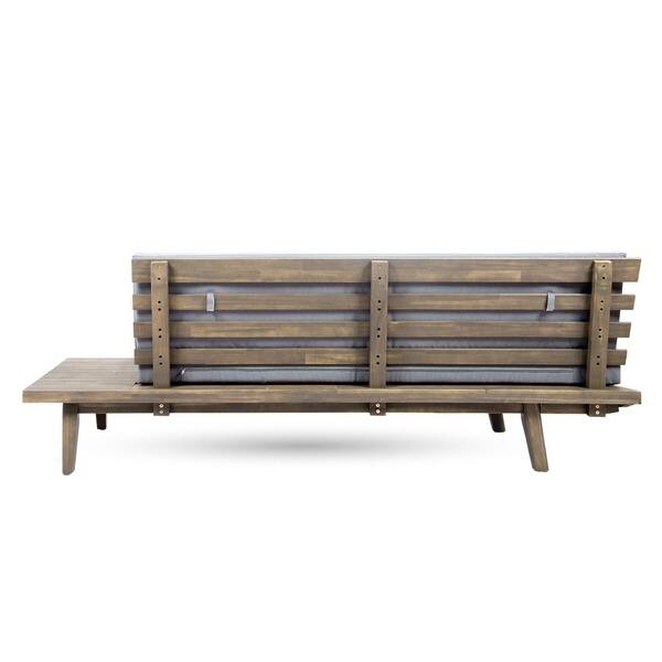 Eulah Minimalist Wood Fabric Right Sided Sofa By Christopher Knight Home Overstock 18189225