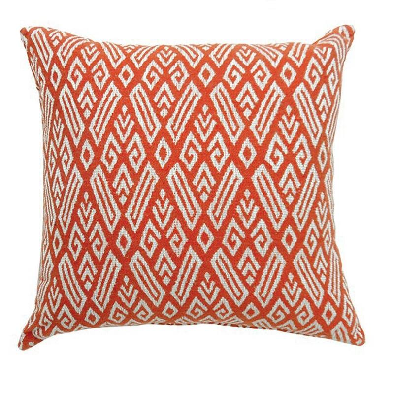 CICI Contemporary Small Pillow With fabric, Red, Set of 2