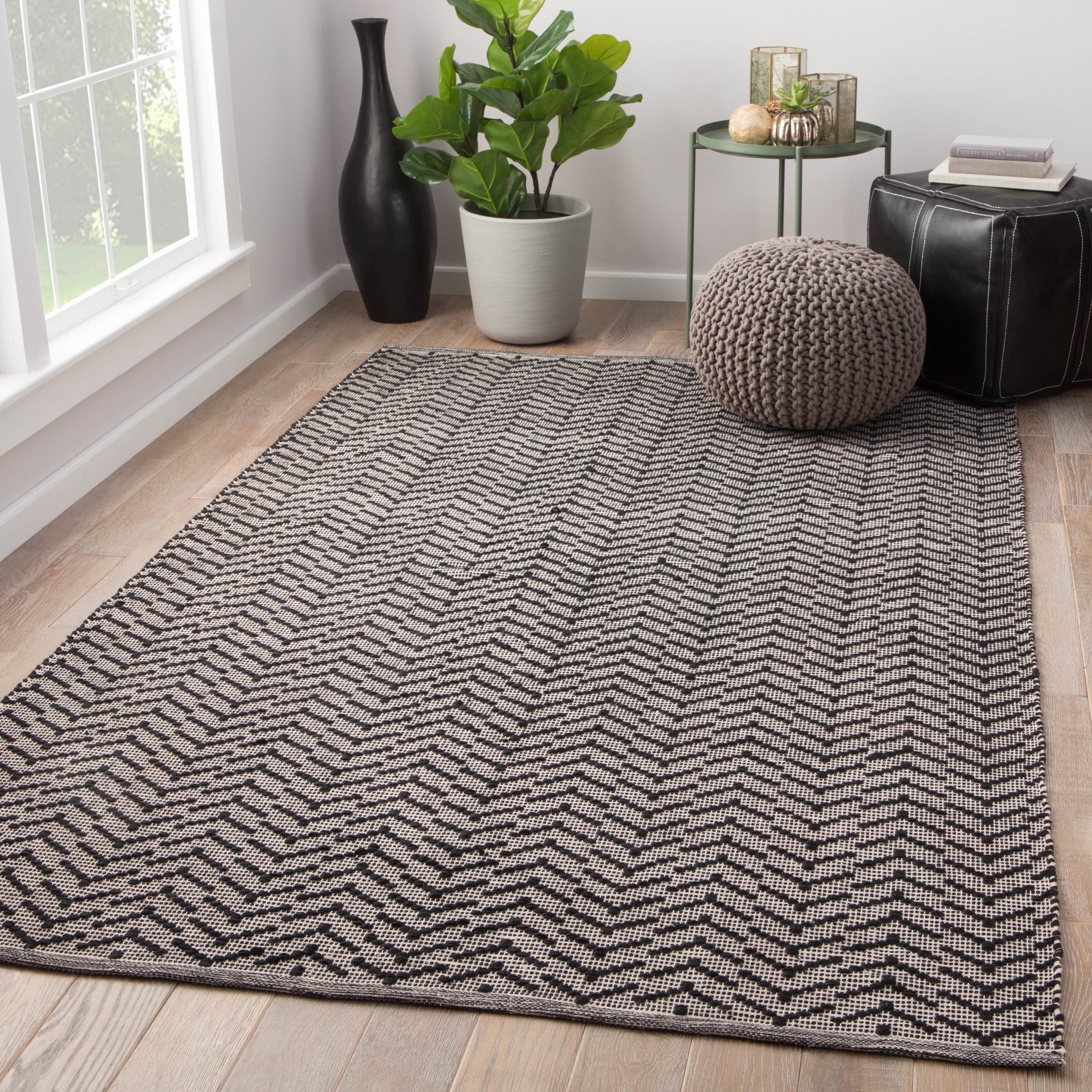 Wray Handmade Geometric Black Cream Area Rug 2 X 3 Geometric Black Cream Area Rug