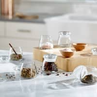 Libbey Vibe Mini Glass Jars with Lids, Set of 12