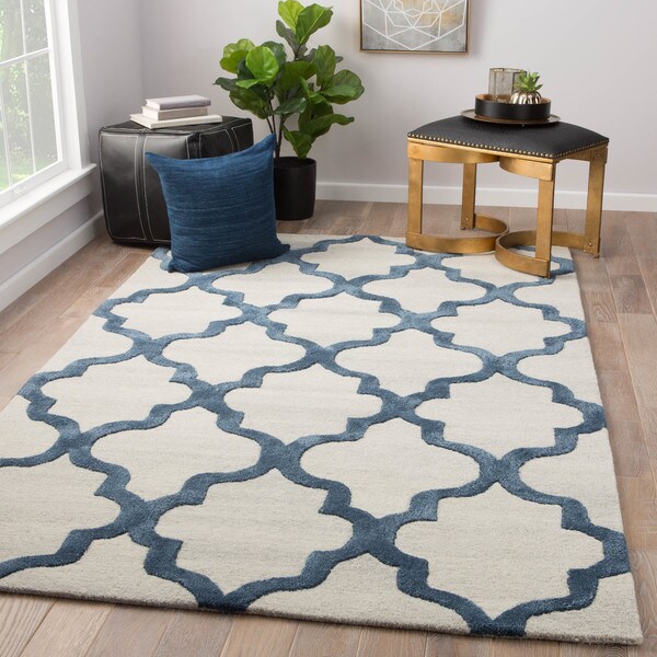 Portland Handmade Trellis Silver Blue Area Rug 2 X 3 Free Portland Handmade Trellis Silver Blue Area Rug 2 X27