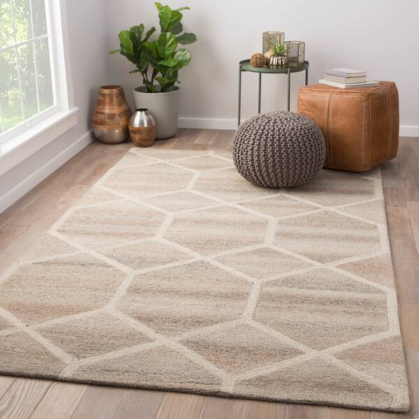 Tulsa Handmade Geometric Gray Cream Area Rug 2 X 3 On Handmade Geometric Gray Cream Area Rug