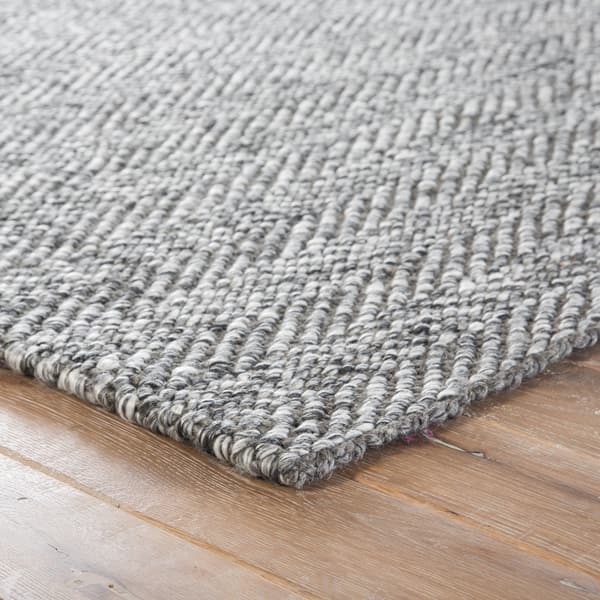 Terre Black Silver Jute Wool Handmade Chevron Area Rug 8 X Jute Wool Handmade Chevron Area Rug