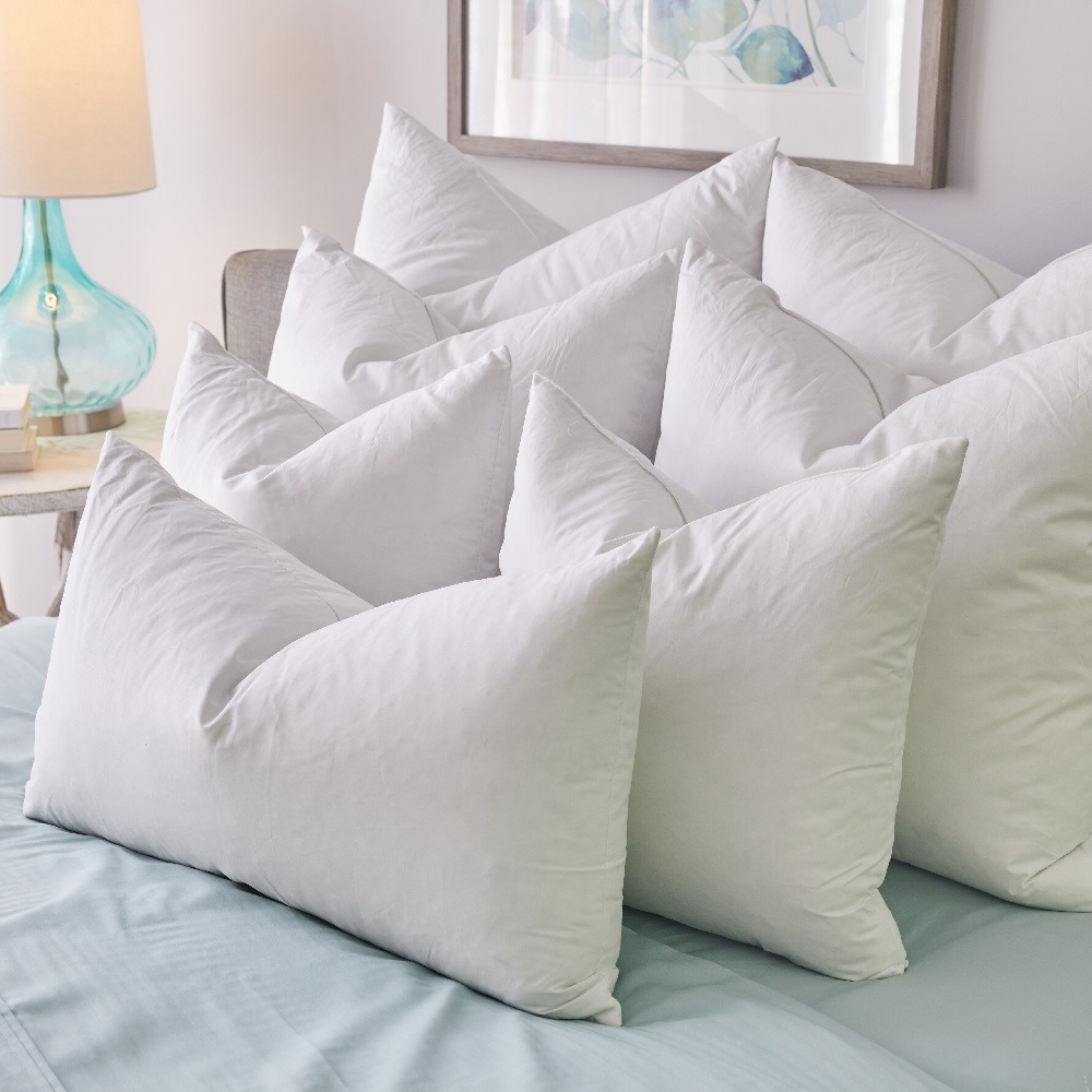 1221 Bedding Feather Pillow Inserts (Set of 2) - White