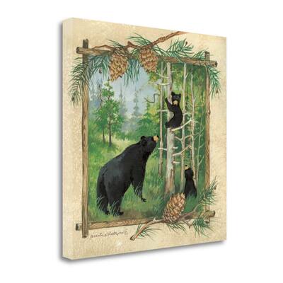 Black Bears II By Anita Phillips, Gallery Wrap Canvas