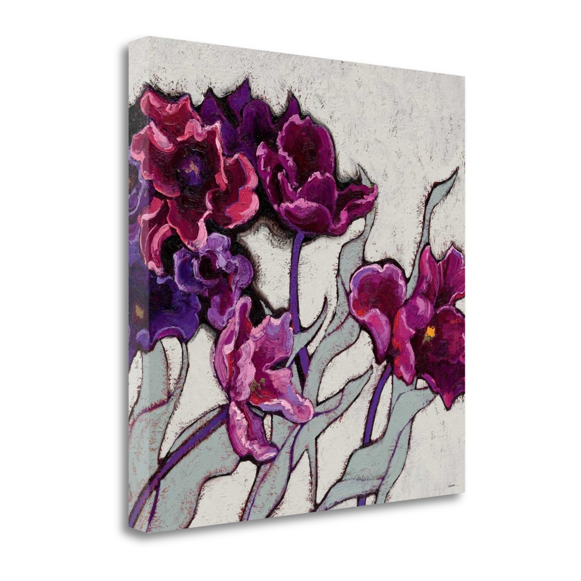 Ruffled Tulips by Shirley Novak, Gallery Wrap Canvas