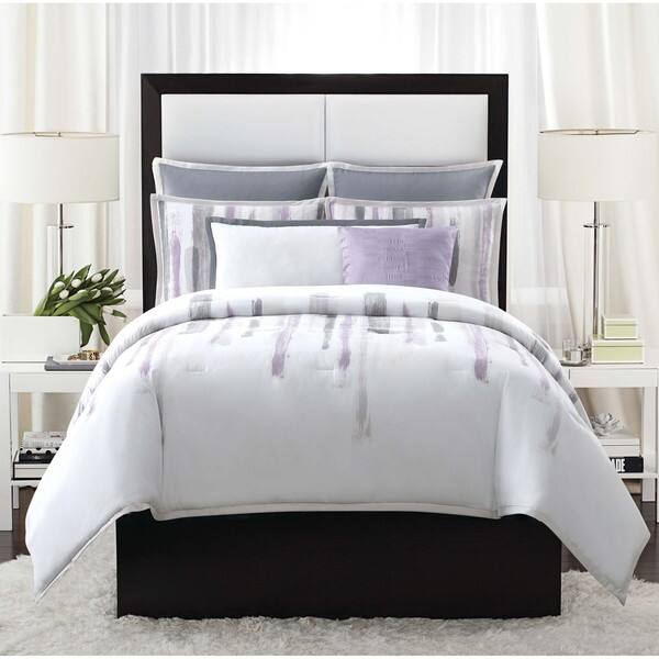 Shop Vince Camuto Sorrento Brushstroke 3 Piece Comforter Set