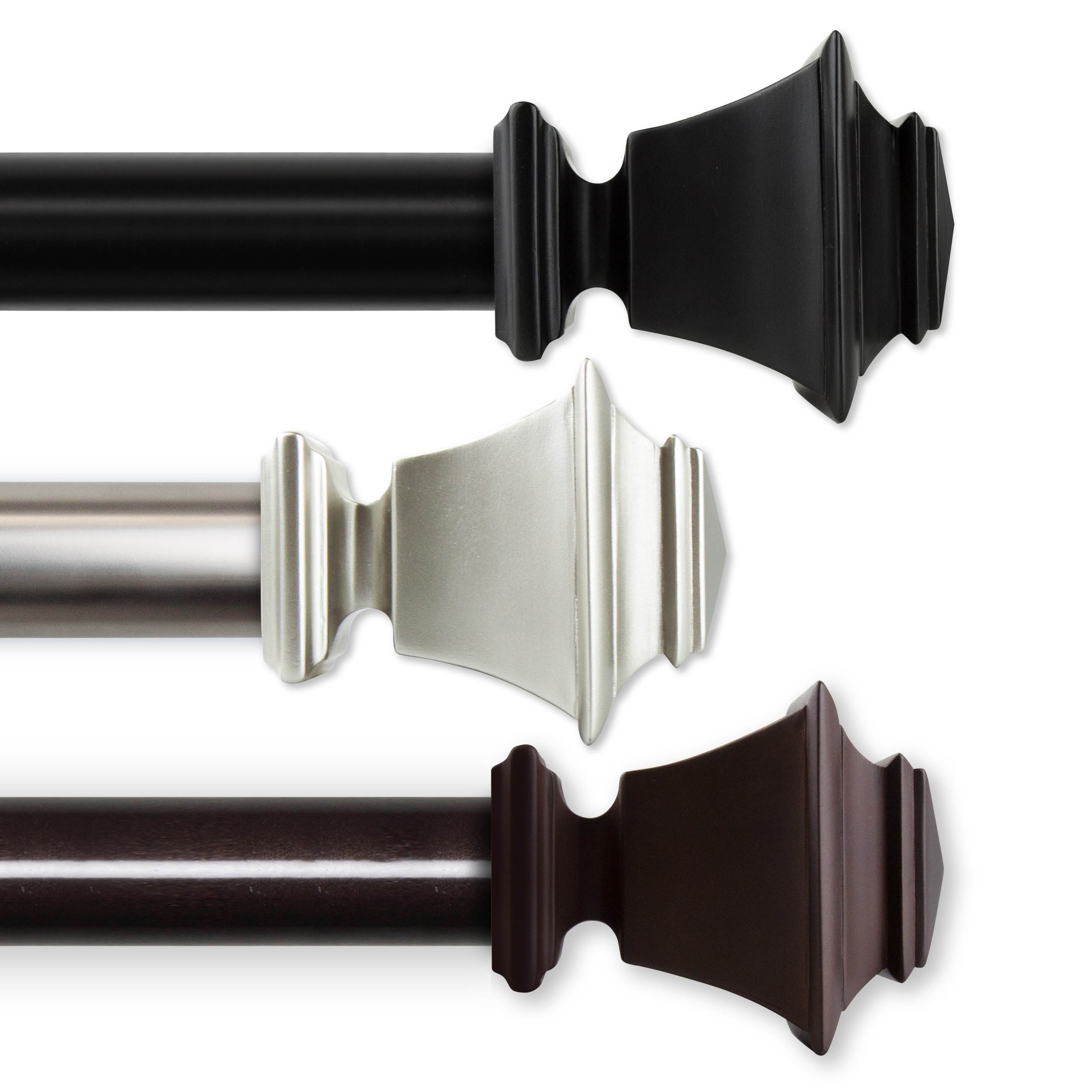 InStyleDesign Schubert 1.5" Adjustable Curtain Rod