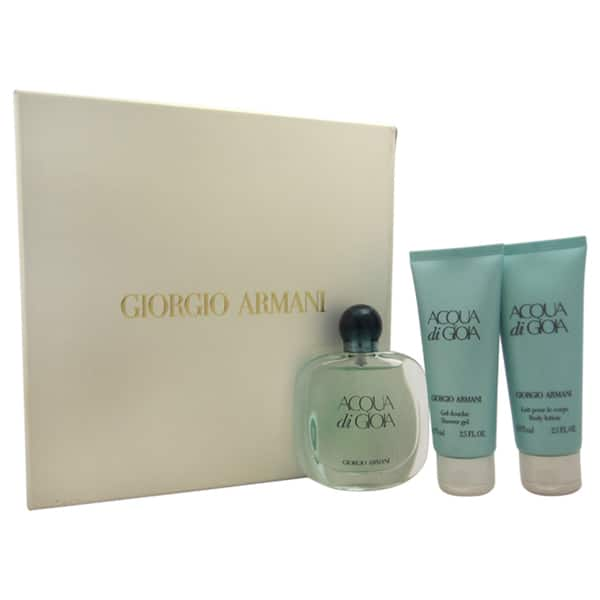 Shop Giorgio Armani Acqua Di Gioia Women S 3 Piece Gift Set Overstock