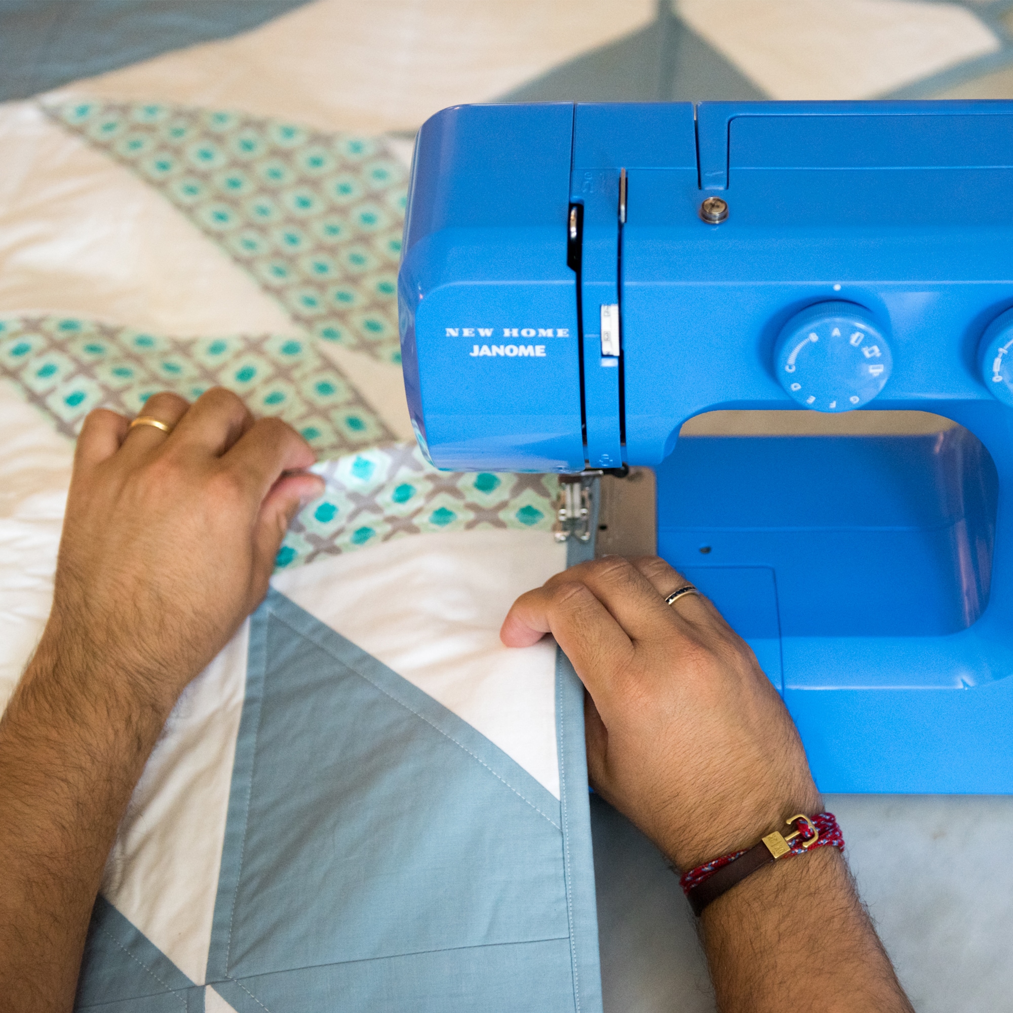 Janome Blue Couture Easy-to-Use Sewing Machine