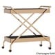 preview thumbnail 8 of 12, Zeke Contemporary Mirrored Metal Bar Cart by iNSPIRE Q Bold