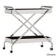 preview thumbnail 9 of 12, Zeke Contemporary Mirrored Metal Bar Cart by iNSPIRE Q Bold