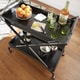 preview thumbnail 6 of 12, Zeke Contemporary Mirrored Metal Bar Cart by iNSPIRE Q Bold