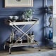 preview thumbnail 5 of 12, Zeke Contemporary Mirrored Metal Bar Cart by iNSPIRE Q Bold