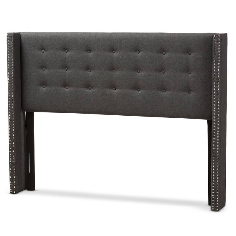 Contemporary Fabric Winged Headboard by Baxton Studio
