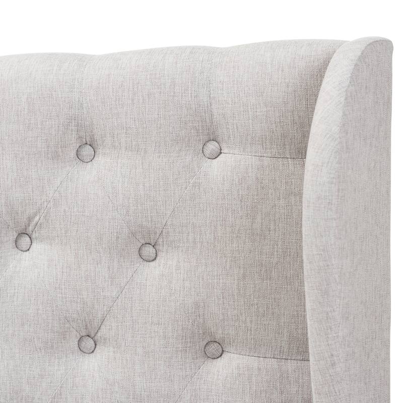 The Gray Barn Tulip Hill Fabric Winged Headboard