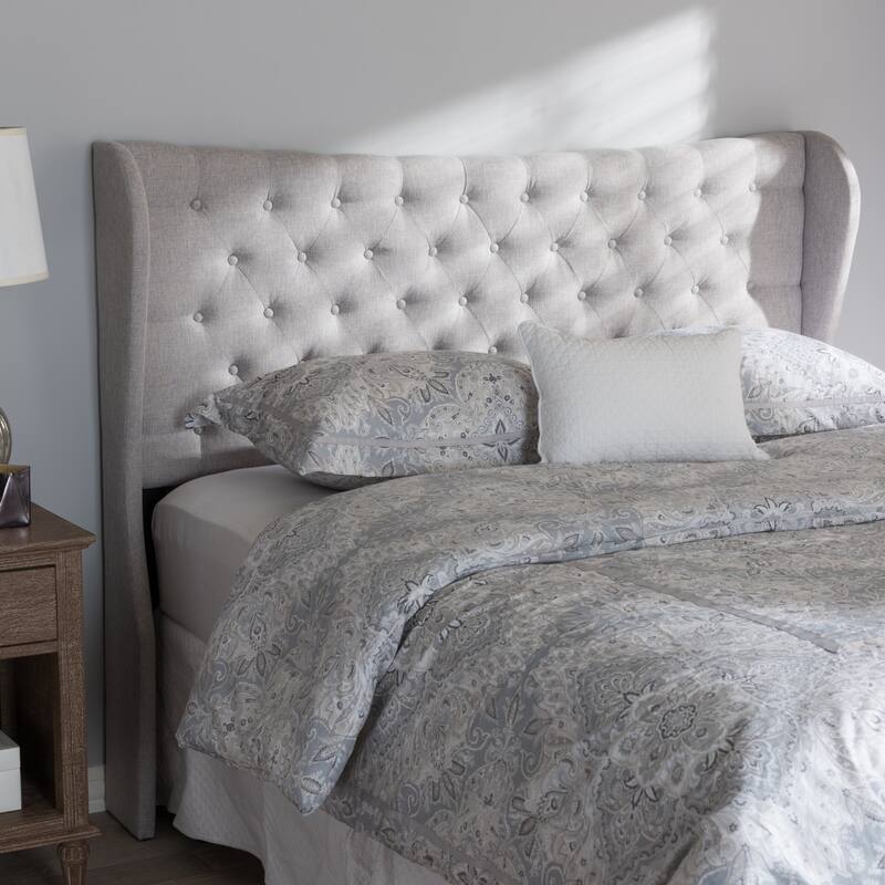 The Gray Barn Tulip Hill Fabric Winged Headboard