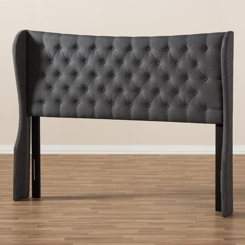 The Gray Barn Tulip Hill Fabric Winged Headboard