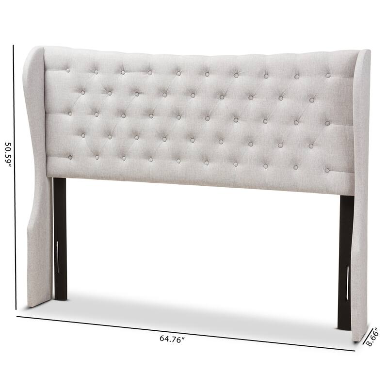 The Gray Barn Tulip Hill Fabric Winged Headboard
