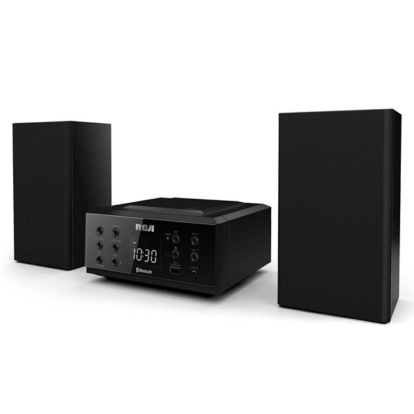Shop Refurbished RCA CD Mini Shelf Bluetooth SystemRS2928B Black