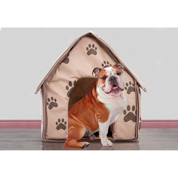 Soft sided top dog house