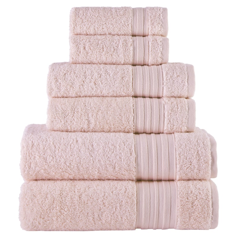 Laural Home 100% Turkish Cotton 6-Piece Towel Set