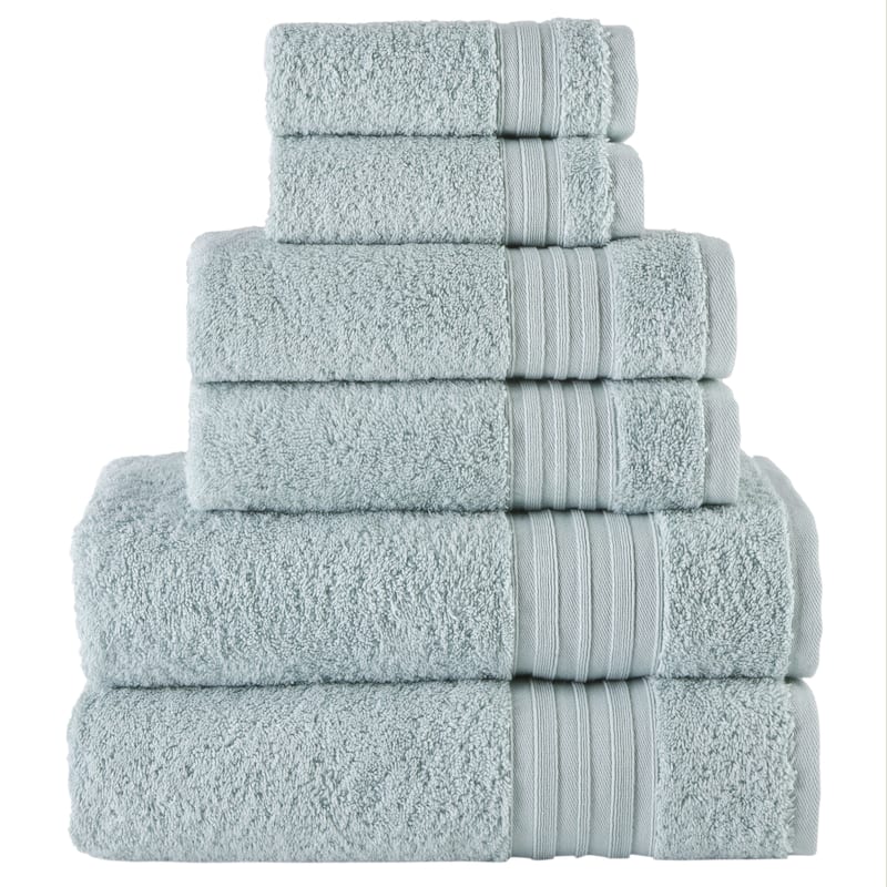 Laural Home 100% Turkish Cotton 6-Piece Towel Set