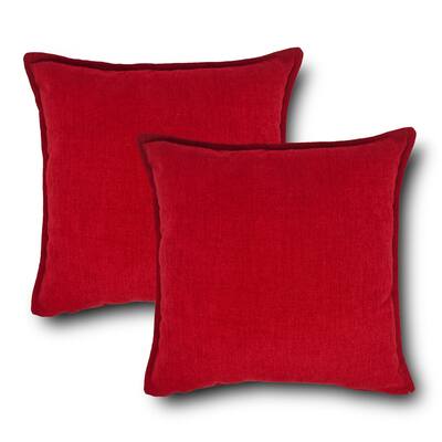Scarlet Red 20inch Pillow 2pk