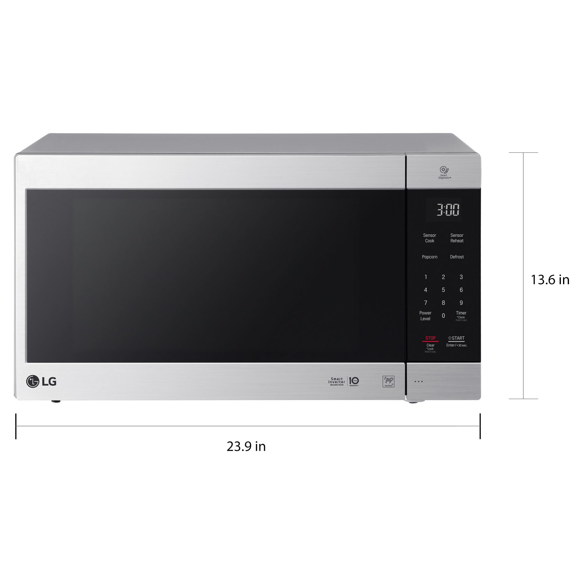 Lg Lmc2075st Neochef 2 0 Cu Ft Countertop Microwave In Stainless Steel Lg Lmc2075st Neochef 2 0 Cu Ft Countertop Microwave In Stainless Steel