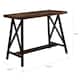 Industrial Weathered Oak 47-inch Wide Wood Top Counter Height Table by Furniture of America