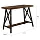 preview thumbnail 12 of 13, Furniture of America Industrial Weathered Oak 47-inch Counter Table