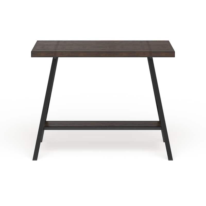 Industrial Weathered Oak 47-inch Wide Wood Top Counter Height Table by Furniture of America