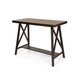 Furniture of America Mern Rustic Oak Solid Wood Counter Table - Thumbnail 2
