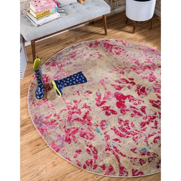 Unique Loom Royal Barcelona Round Rug - 8' x 8'