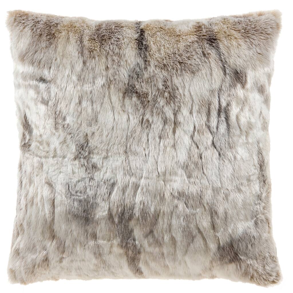 Comfy Faux Fur Throw Pillow