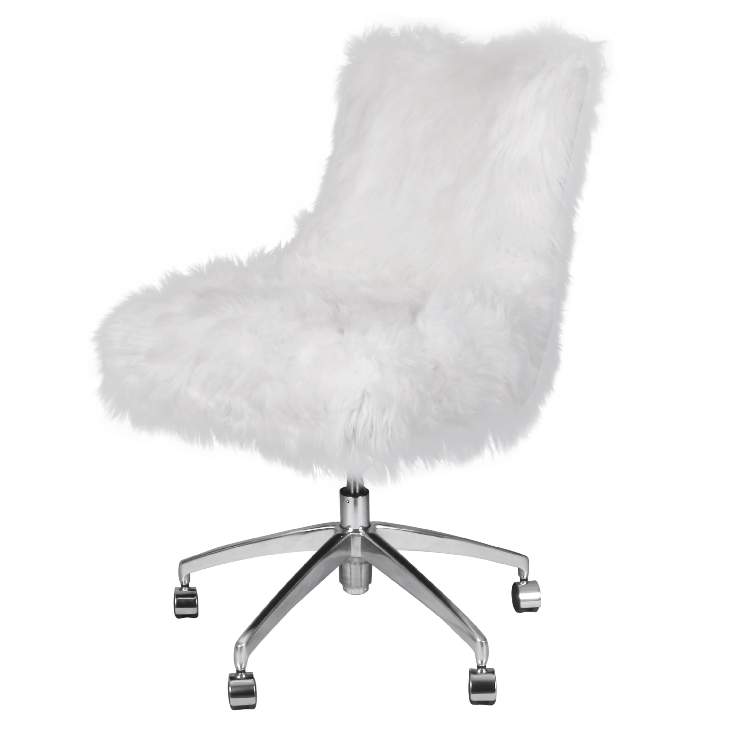 Shop Rhona Faux Fur Office Desk Chair Overstock 18215475