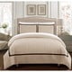 Chic Home Krystel Hotel Collection Beige Banded Print Duvet Cover and ...