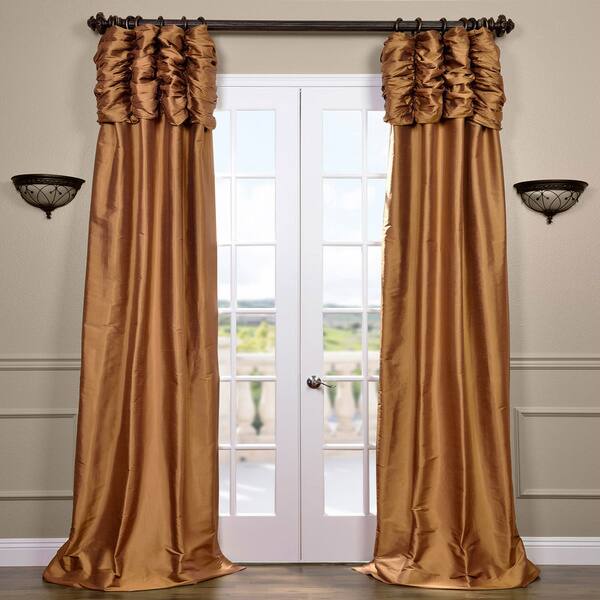 Shop Exclusive Fabrics Signature Thai Silk 108 Inch Curtain On