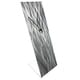 preview thumbnail 3 of 2, Helena Martin 'Silver Waves Desk Clock' 6in x 18in x 6in Modern Table Clock on Natural Aluminum
