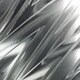 preview thumbnail 4 of 2, Helena Martin 'Silver Zig Zag Desk Clock' 6in x 18in x 6in Modern Table Clock on Natural Aluminum