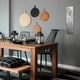 preview thumbnail 2 of 2, Helena Martin 'Silver Waves Clock' 6in x 24in Contemporary Wall Clock on Natural Aluminum